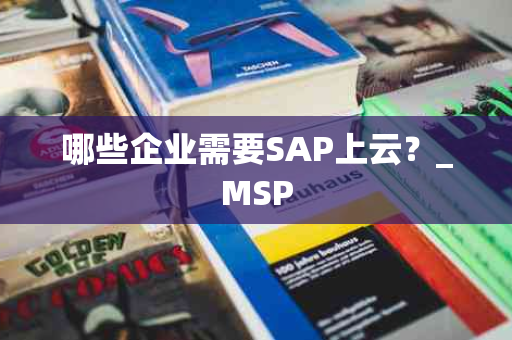 哪些企业需要SAP上云？_MSP