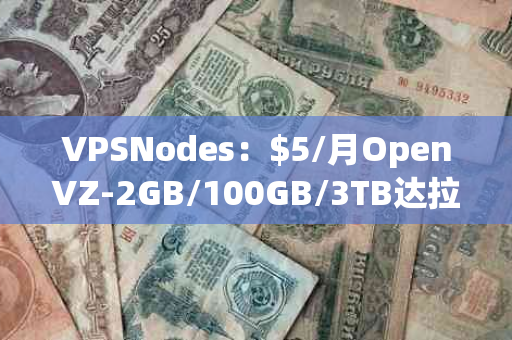 VPSNodes：$5/月OpenVZ-2GB/100GB/3TB达拉斯——性价比之选，轻松搭建高效网络环境