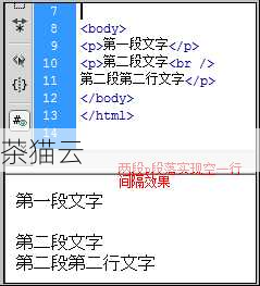 html怎么设置空行