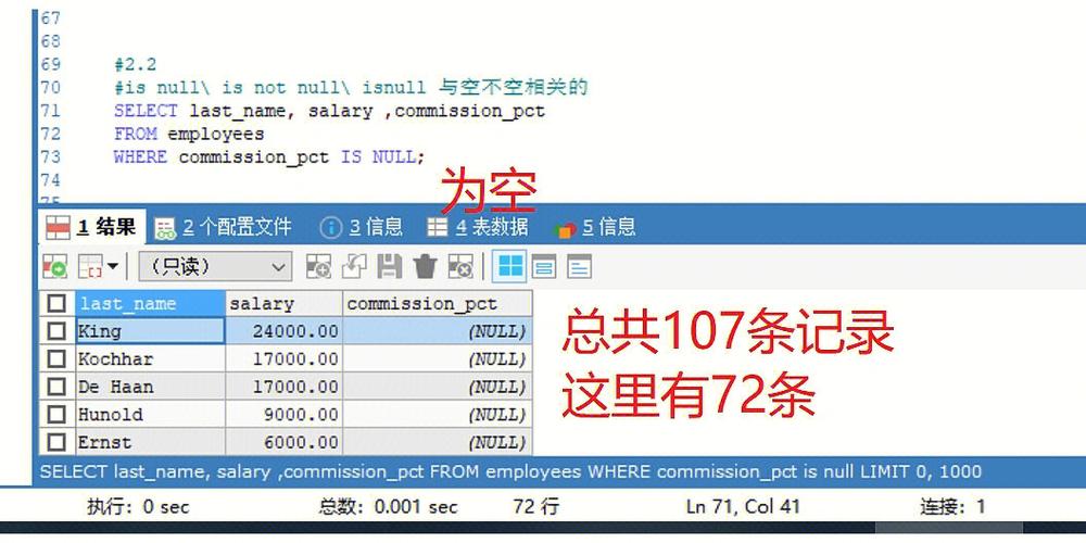 SQL不等于操作符