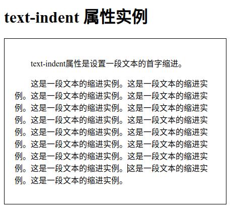 #### 方法一：使用`text-indent`属性