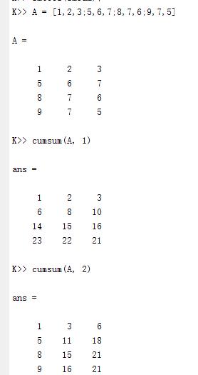 cumsum函数相关问题解答