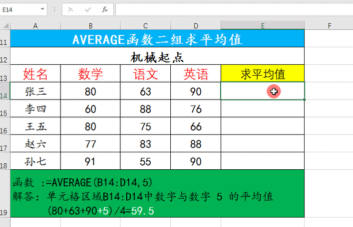 这样，你就可以看到即使存在NaN值，Pandas的mean函数也能正确地计算出平均值。