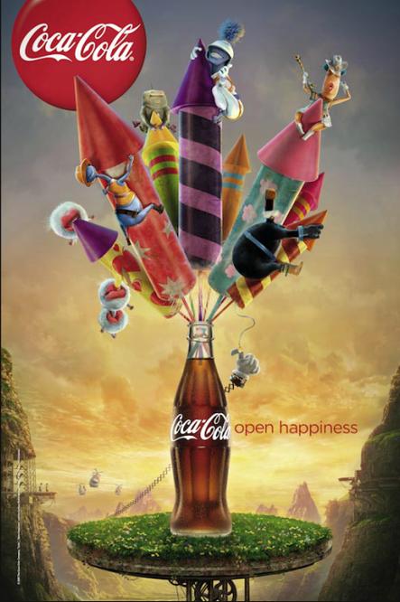 可口可乐（Coca-Cola）：“Open Happiness”将产品与快乐紧密相连，让消费者在享受饮料的同时，也能感受到品牌带来的愉悦和满足。