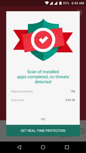  6.Kaspersky Mobile Antivirus