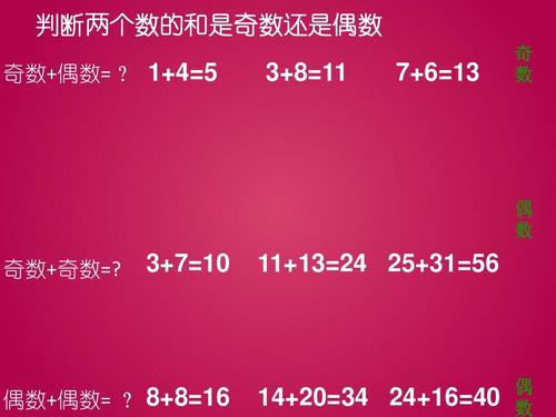    通过判断一个数除以2的余数是否为0，我们可以轻松地判断这个数是奇数还是偶数，如果余数为0，则是偶数；否则，是奇数。