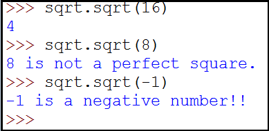 这样，你就可以在Python中灵活地处理平方根的计算，同时优雅地处理负数情况了。