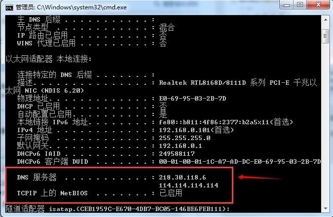 使用在线DNS查询工具