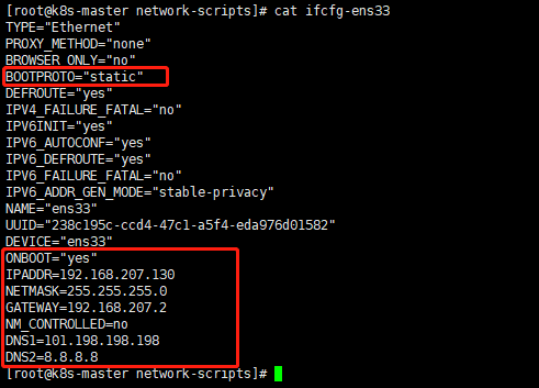    cat /etc/network/interfaces