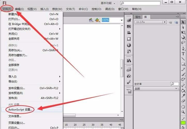    - 需要为按钮编写动作脚本以实现播放功能，在Flash中，这通常涉及到使用ActionScript（AS）语言，对于播放视频或动画，你可能会用到play()函数。