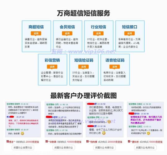 3、服务质量：了解平台的短信发送速度、到达率以及客户服务质量。