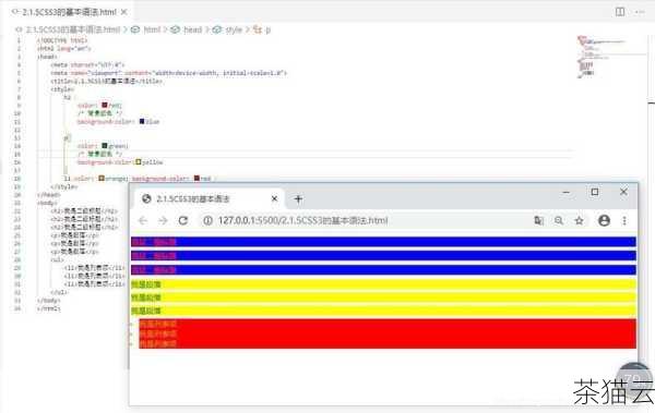 答：可以直接使用css() 方法，如$(selector).css('color', 'green'); 就是给元素添加内联的颜色样式为绿色。