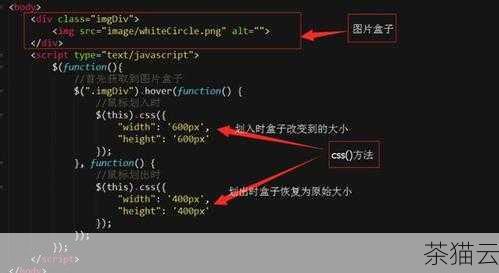 问题 3：如何在 JavaScript 中获取图片元素并进行缩放？