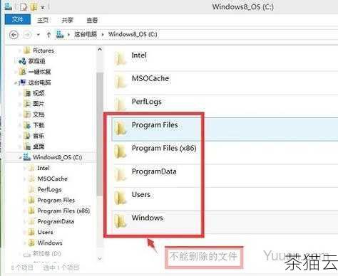 问题 2：C 盘的 Program Files 文件夹里的文件可以删除吗？