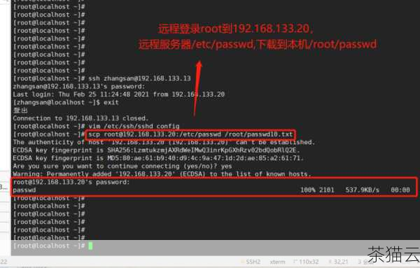 对于 Linux 系统，我们可以通过查看 SSH 服务的配置文件来获取端口号，SSH 服务的配置文件位于/etc/ssh/sshd_config ，使用具有管理员权限的账号，您可以使用文本编辑器打开这个文件，然后查找关键字Port ，其后面所跟的数字就是 SSH 端口号。