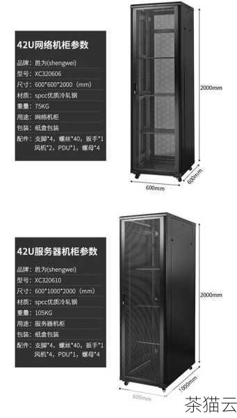 42U 主机机柜的尺寸选择还需要考虑到机房的空间大小、设备的数量和类型、散热要求以及布线的便利性等因素，如果机房空间有限，而设备数量较多，那么就需要精心规划机柜的布局，选择合适尺寸的机柜，以充分利用空间，对于散热要求较高的设备，较深的机柜可能更有利于空气流通，提高散热效果。