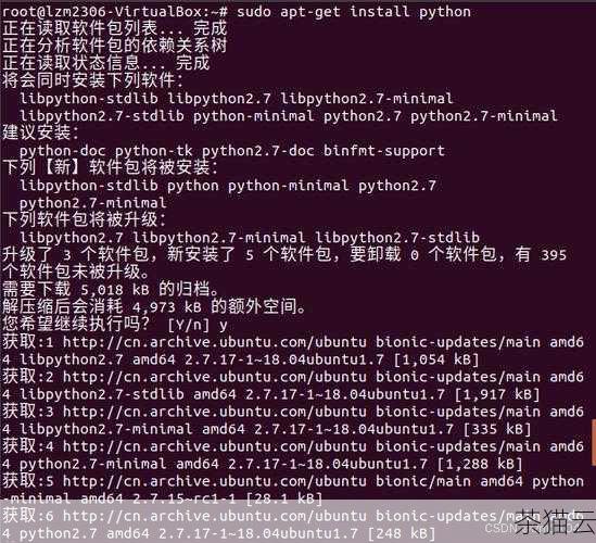 2、确保您已经安装了 Python 和 pip，如果没有，可以使用系统的包管理器进行安装，sudo apt-get install python3-pip