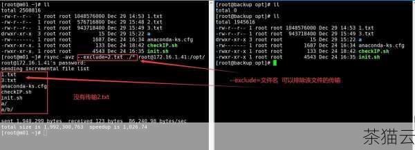 问题二：使用rsync 进行备份时，如何排除某些不需要备份的文件或目录？